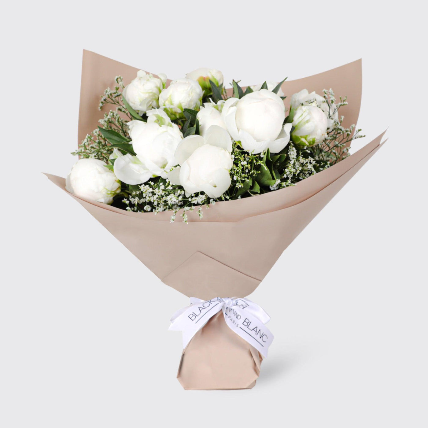 White Peony Bouqs - Fresh Flowers - BLACK AND BLANC