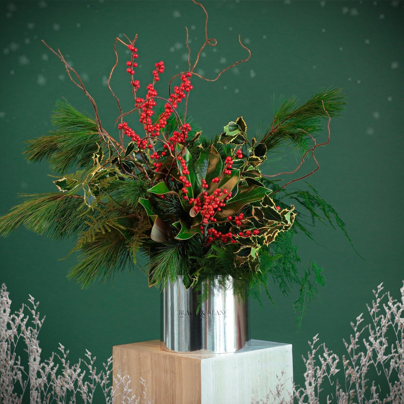 Winter in Box - Fresh Flowers - BLACK AND BLANC