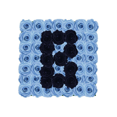 Infinity Letter B - BLACK AND BLANC