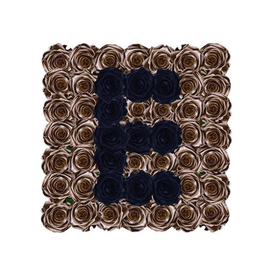 Infinity Letter E - BLACK AND BLANC