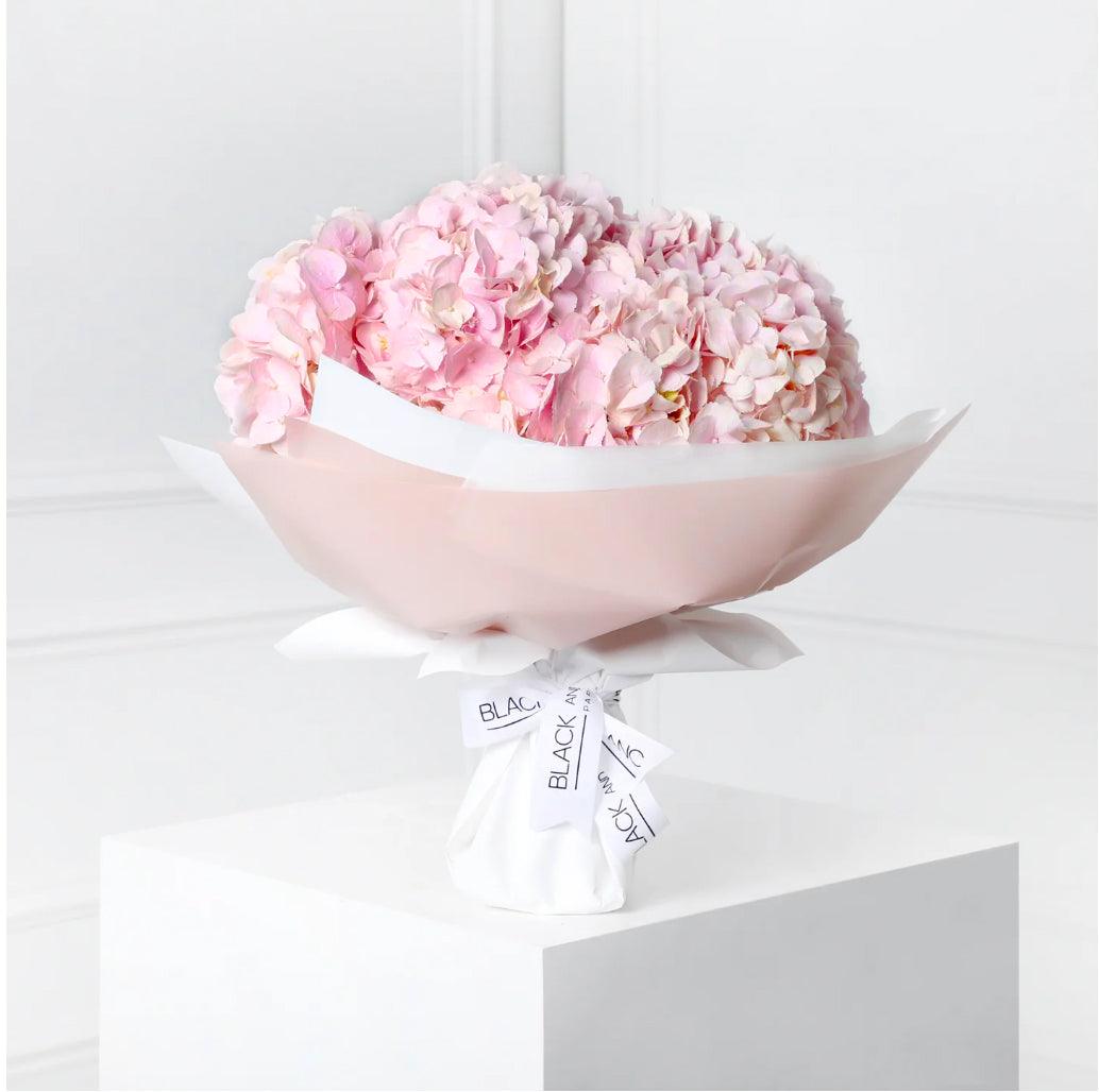 Demoiselle Emile Pink Hydrangea Bouqs - Fresh Flowers - BLACK AND BLANC